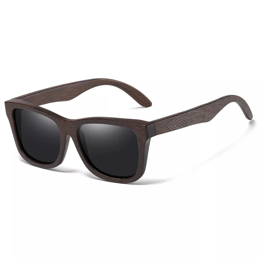 Natural Bamboo Wooden Sunglasses Handmade Polarized Sunglasses Mirror Coated Lenses  Eco-Friendly Eyewear