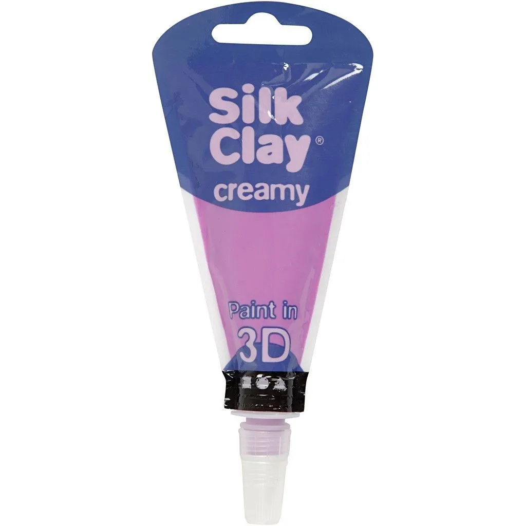 Neon Lilac Colour Liquid Modelling Clay Piping Bag For Relief Drawing 35 ml