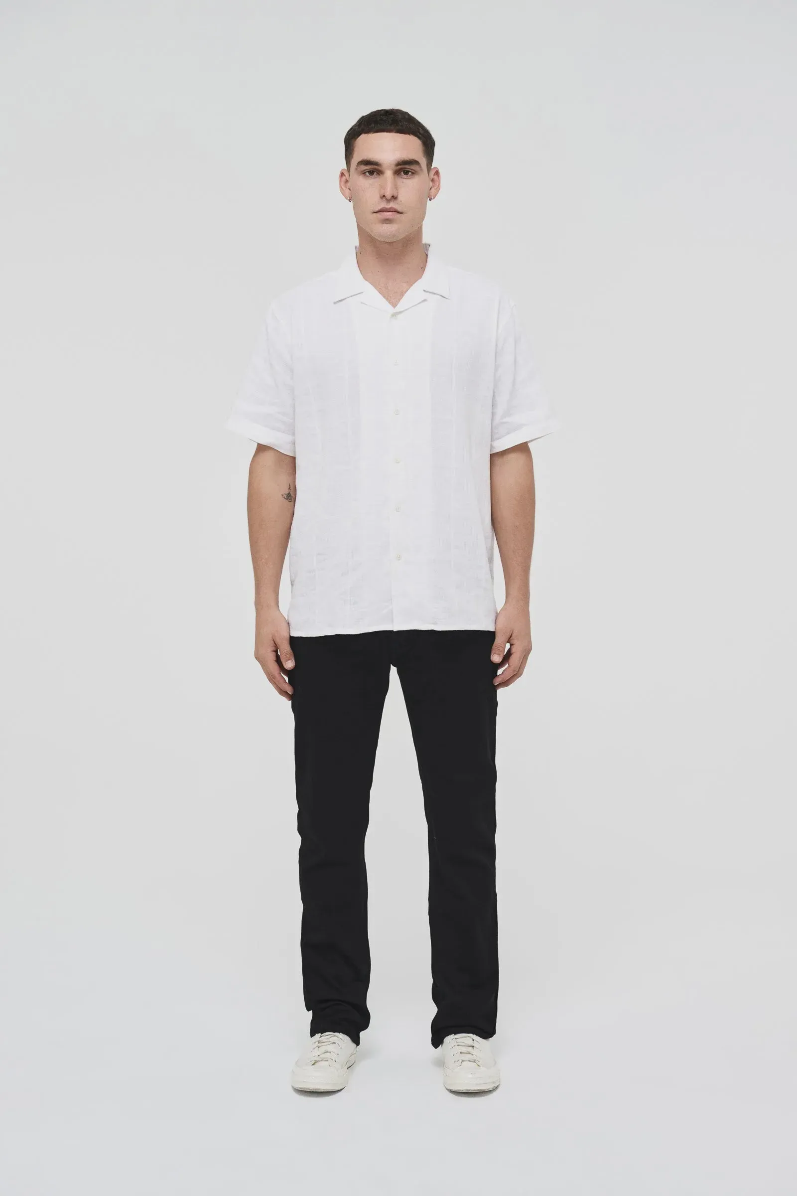 Neuw Denim Hunter Short Sleeve Shirt - Papyrus/Natural