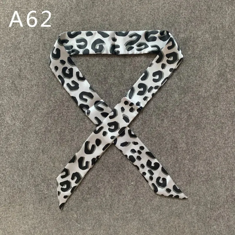 New Silk Small Women Fashion Scarf Hair Bags Handle Decoration Tie Multifunction Hand Ribbon Scarf