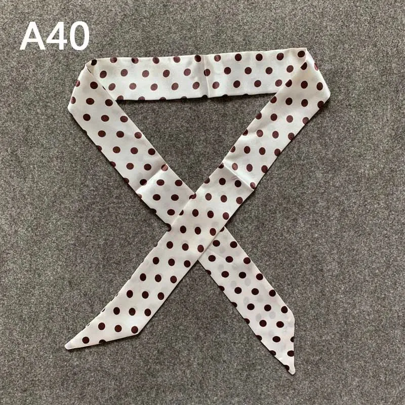 New Silk Small Women Fashion Scarf Hair Bags Handle Decoration Tie Multifunction Hand Ribbon Scarf
