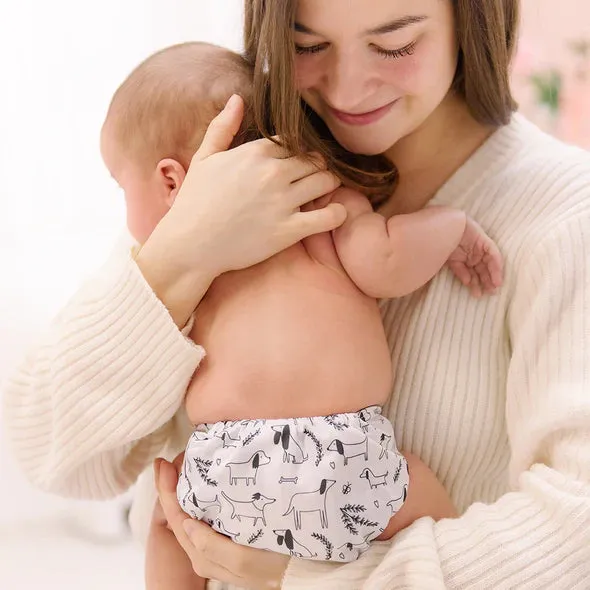 Newborn All In One Cloth Diaper - Woof
