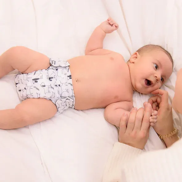 Newborn All In One Cloth Diaper - Woof