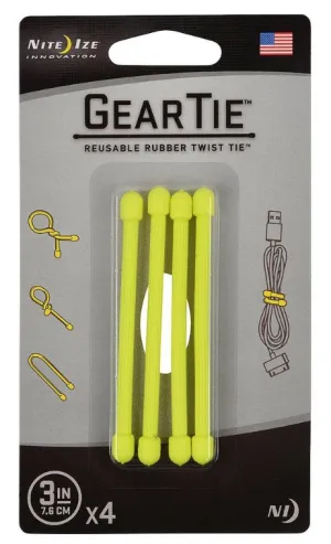 Nite Ize - Gear Tie Reusable Rubber Twist Tie 3 in  -4