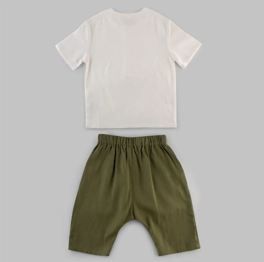 Noah Linen Set - White   Forest