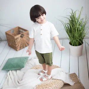 Noah Linen Set - White   Forest