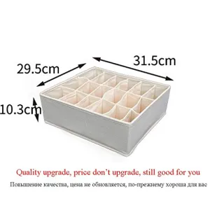 Non-Woven Scarfs Socks Bra Organizer Storage Box Drawer Closet Organizers Boxes for Underwear Bra