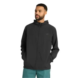 Numeric Woven Full Zip Jacket (Black)