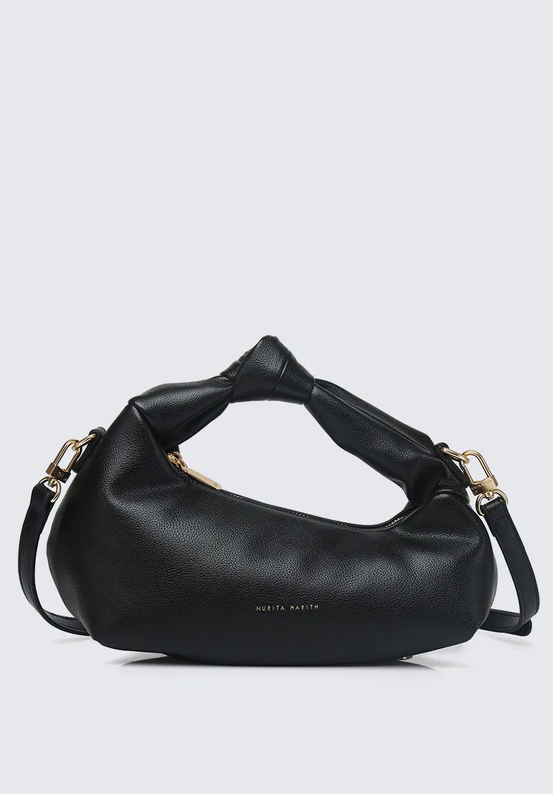 Nurita Harith Nanna Top Handle Puff Bag (Black)