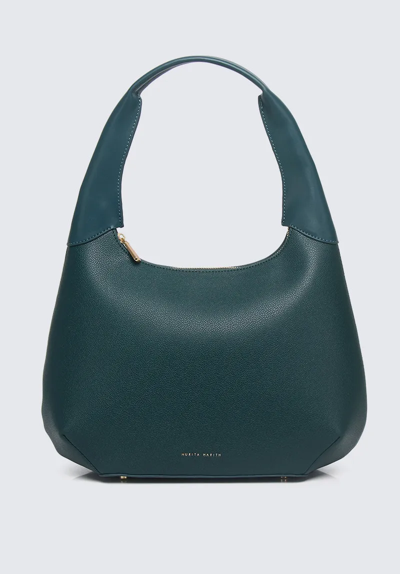 Nurita Harith Norri Medium Hobo Bag (Dark Green)