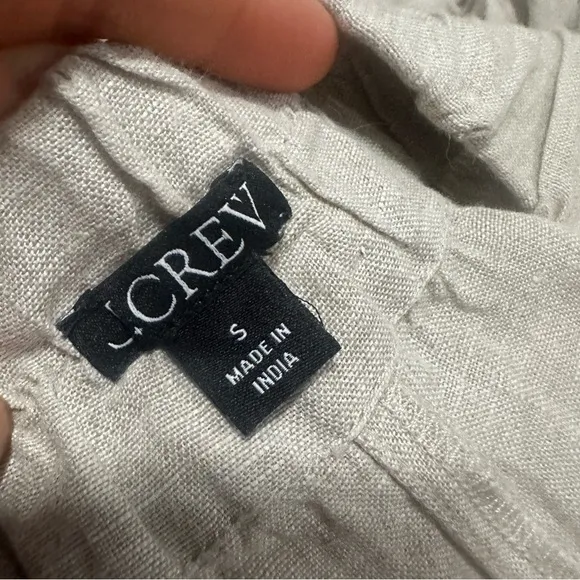 NWOT j crew flax Tropez short in linen