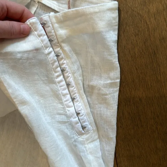 NWT Free people skirt set size small cotton linen
