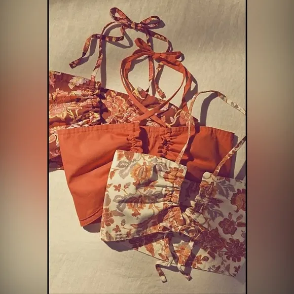 NWT Free People Summer Of Love Bandeau Bralette In Natural