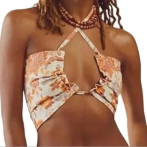 NWT Free People Summer Of Love Bandeau Bralette In Natural