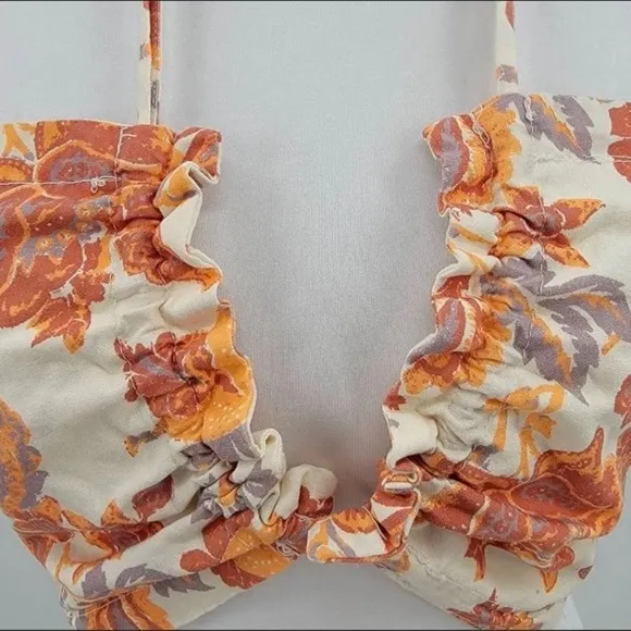 NWT Free People Summer Of Love Bandeau Bralette In Natural