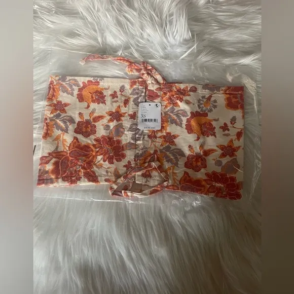 NWT Free People Summer Of Love Bandeau Bralette In Natural