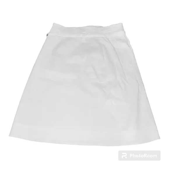 NWT Theory White Linen A-Line Tie Skirt