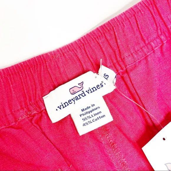 NWT Vineyard Vines Linen Pull On Shorts
