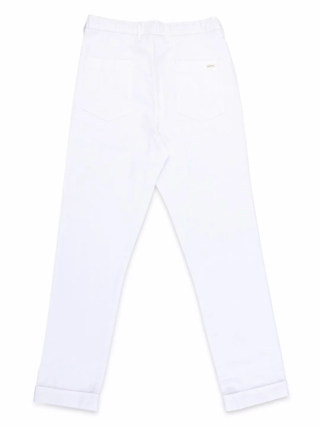 Off White Plain Loose Pants