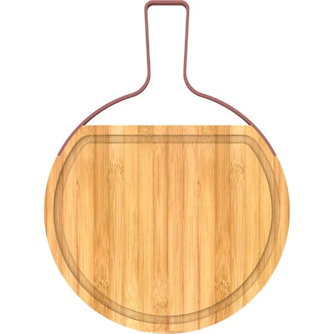 O'lala Bamboo Sphere Cutting Board With Stainless Steel Handle, 42cm SK-9428