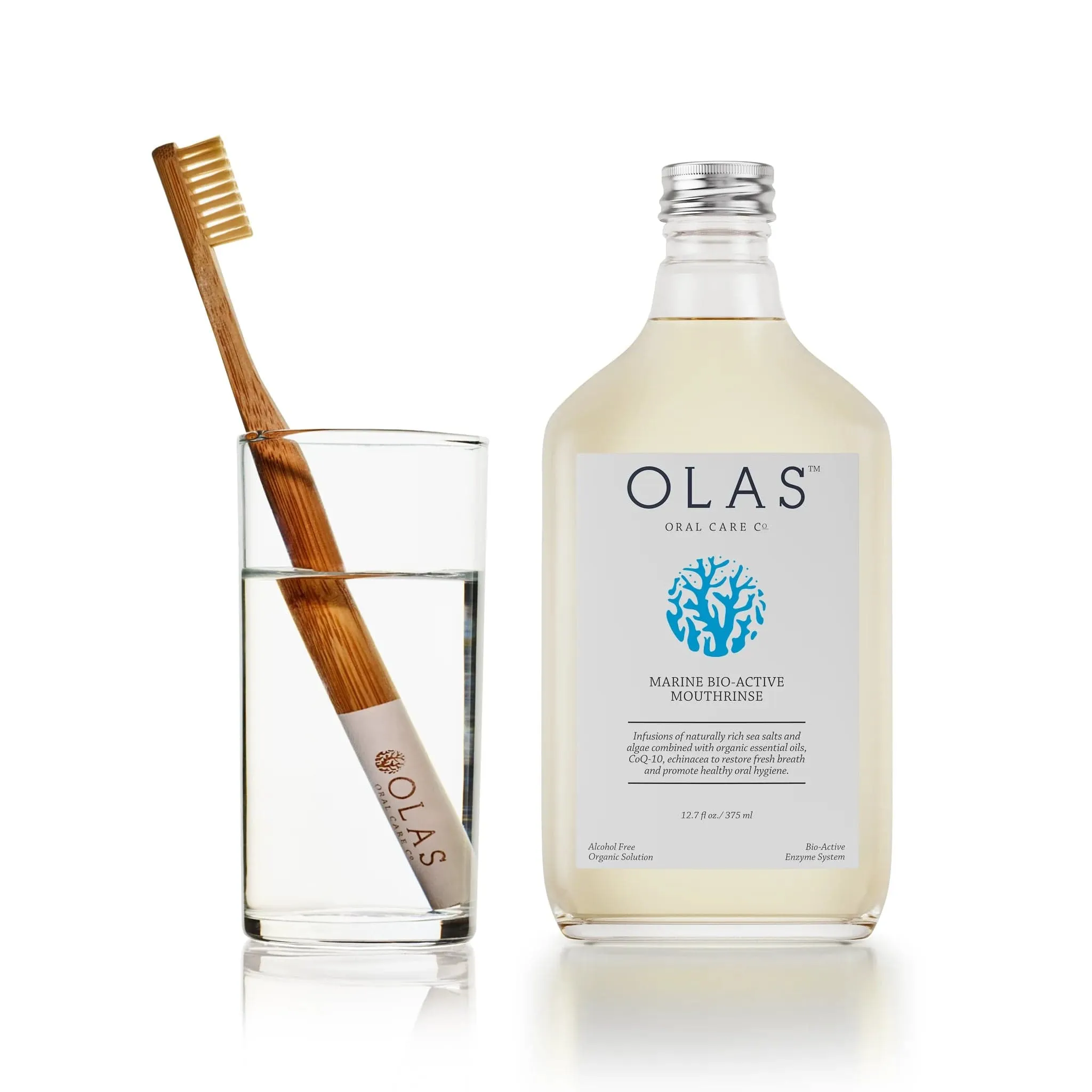 OLAS Toothbrush Natural - White Handle (6-pack)