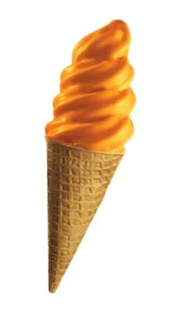 Orange and Cream Chocolate Cone Dip Coating (Case = 5 x 1L Bags) by McLean Canada