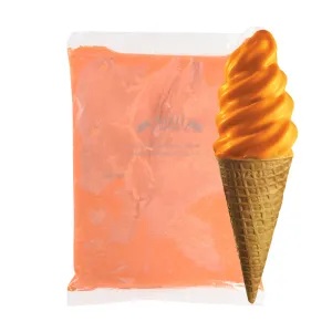 Orange and Cream Chocolate Cone Dip Coating (Case = 5 x 1L Bags) by McLean Canada
