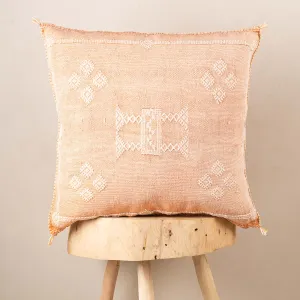 Orange  Cactus silk pillow cover