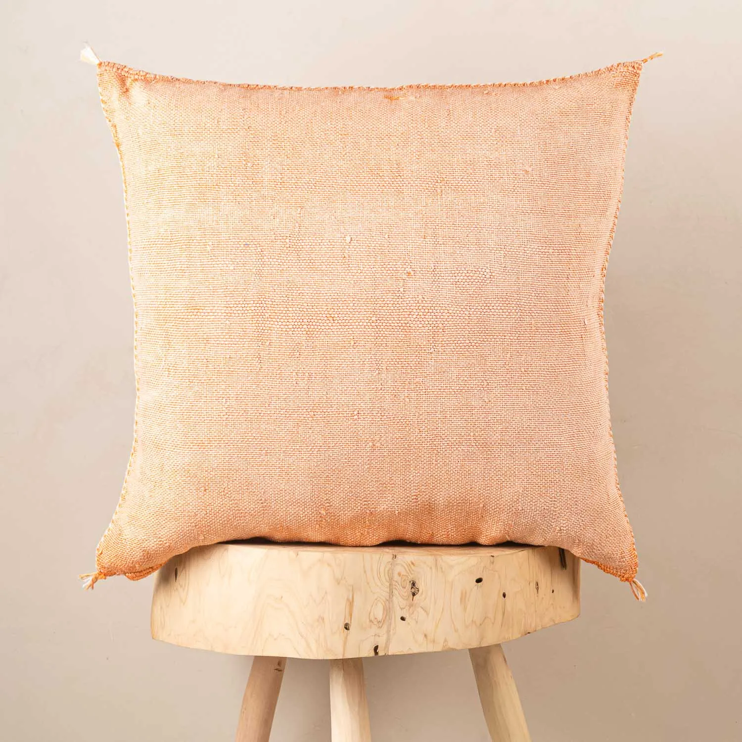 Orange  Cactus silk pillow cover