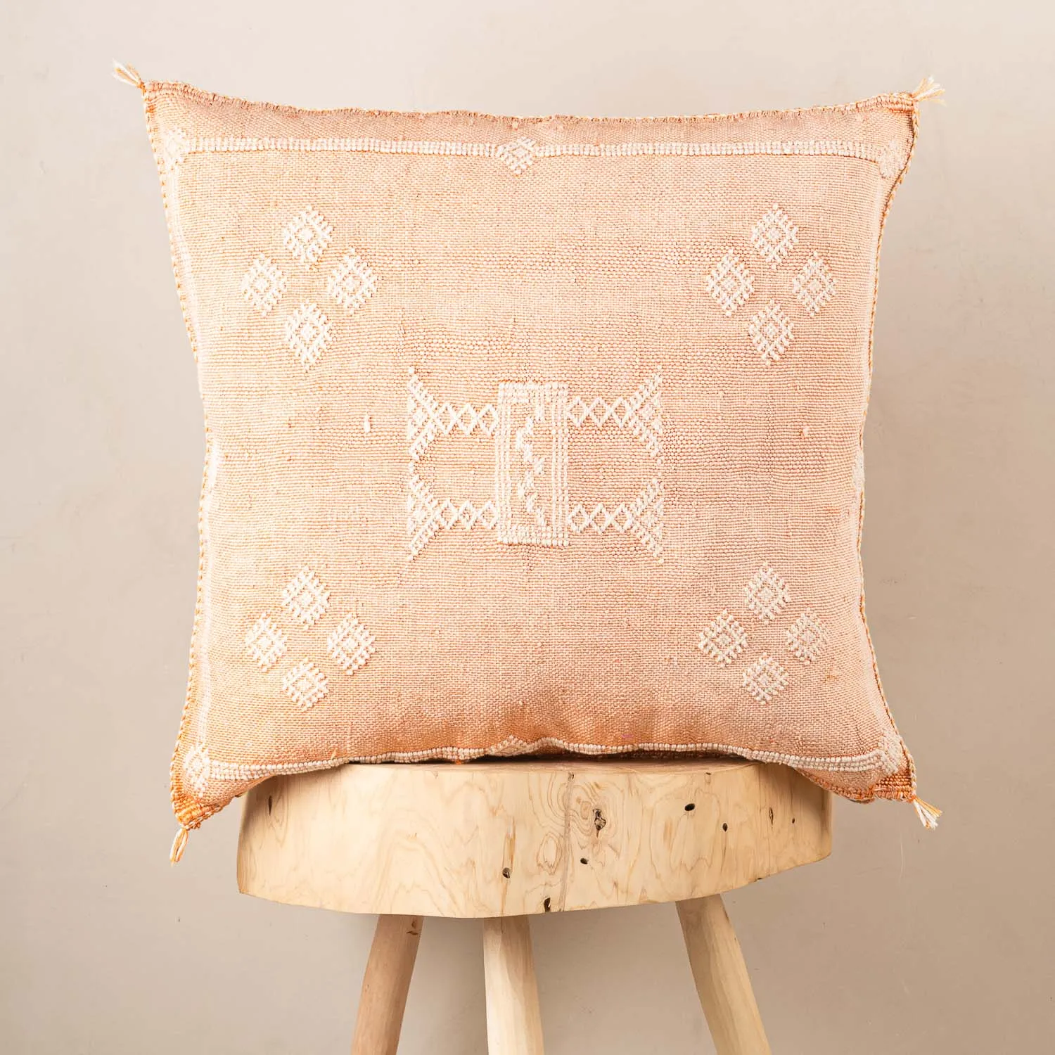 Orange  Cactus silk pillow cover