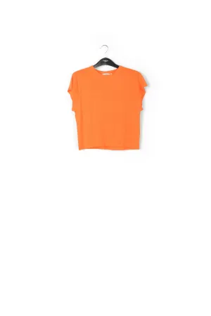 Orange linen T-shirt