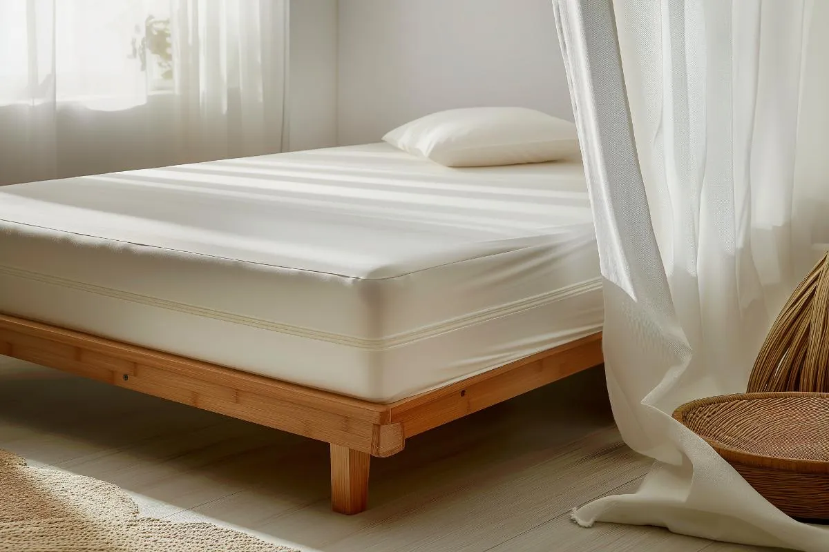 Organic Cotton Waterproof Mattress Encasement by Sleep & Beyond