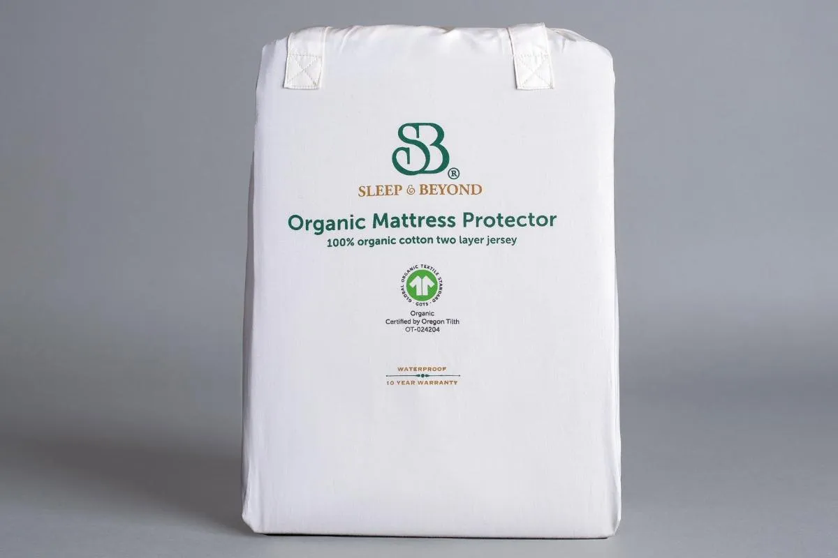 Organic Cotton Waterproof Mattress Protector by Sleep & Beyond