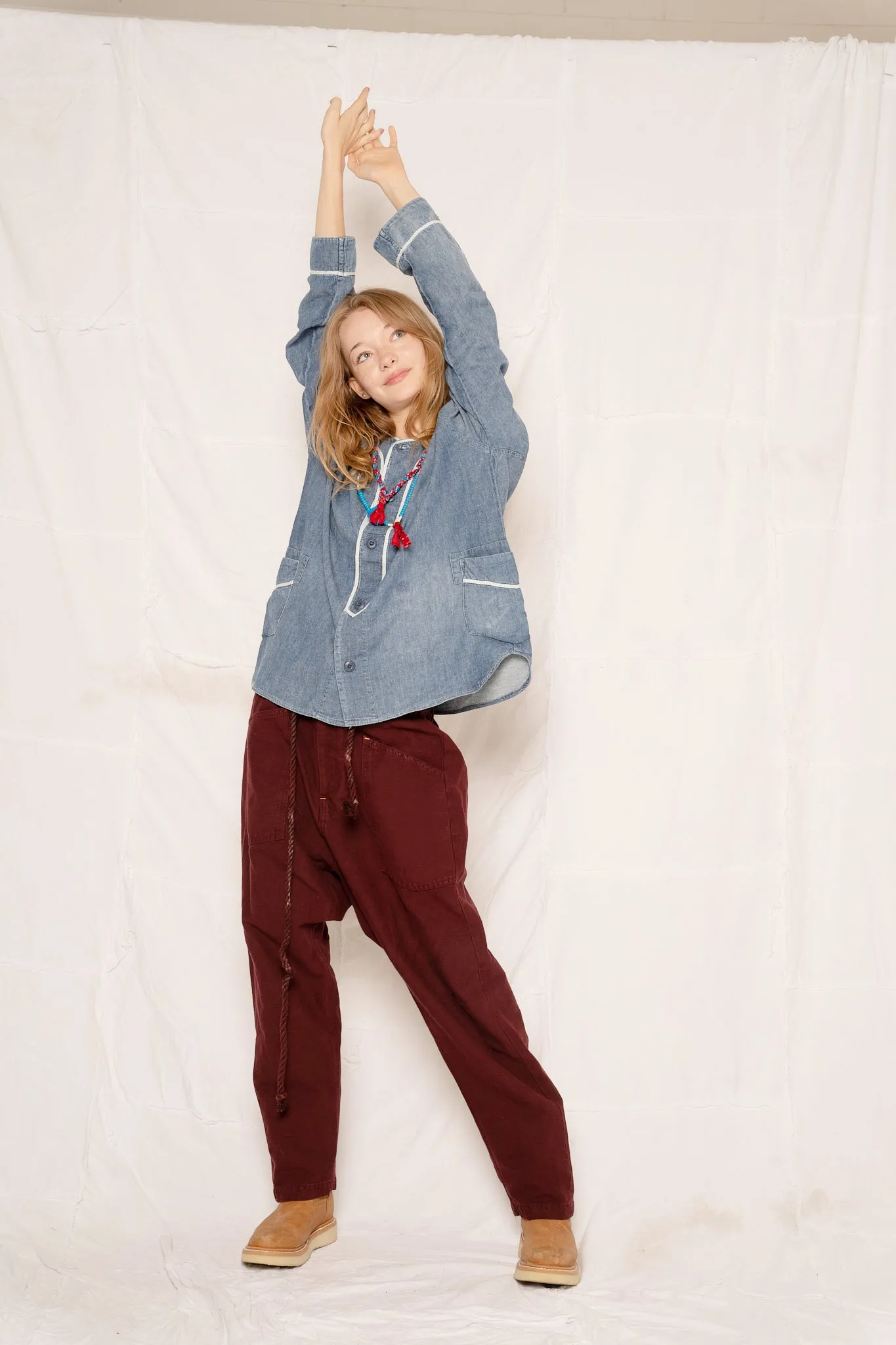 P38 Linen/Cotton Deep Burgundy
