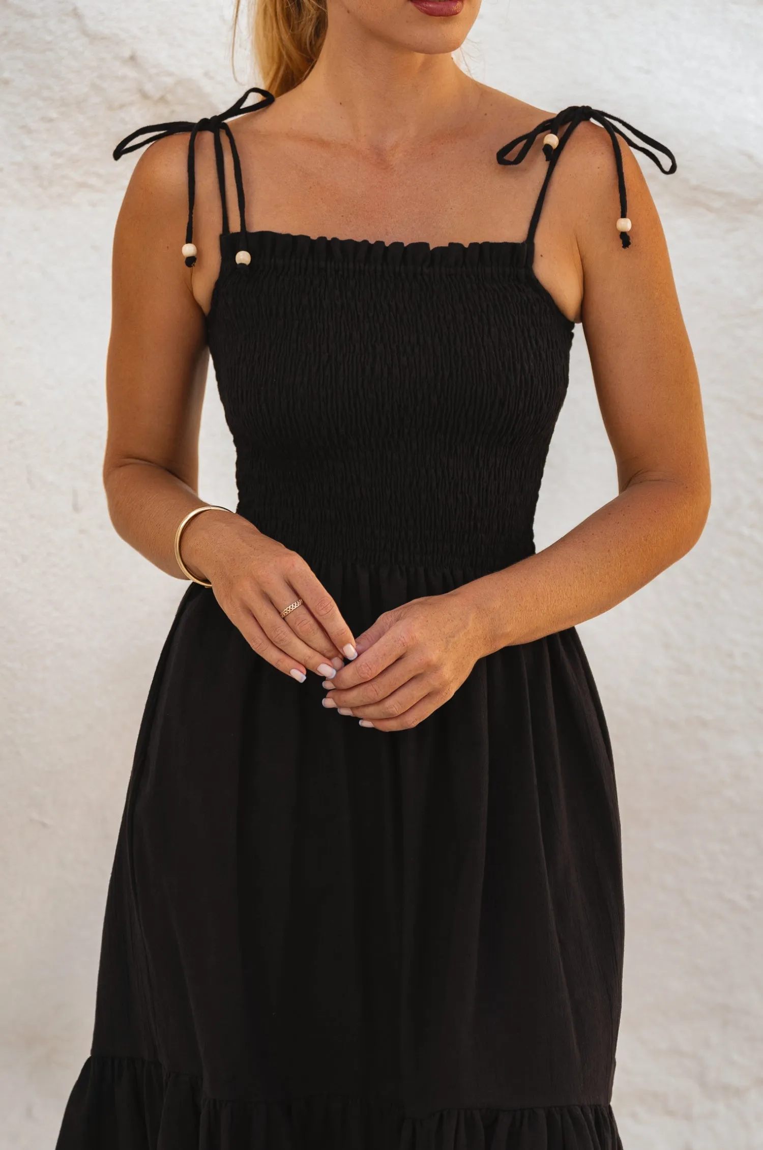Paradiso Linen Midi Dress – Lightweight Crinkle Linen