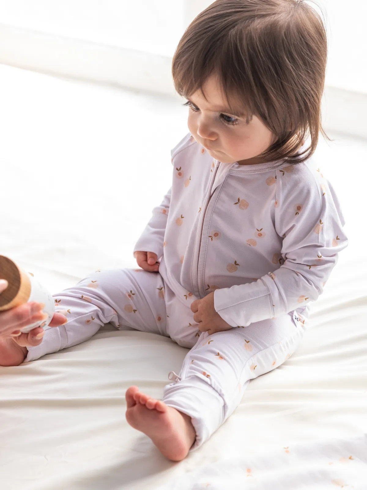 Peaches Bamboo Zippy Romper