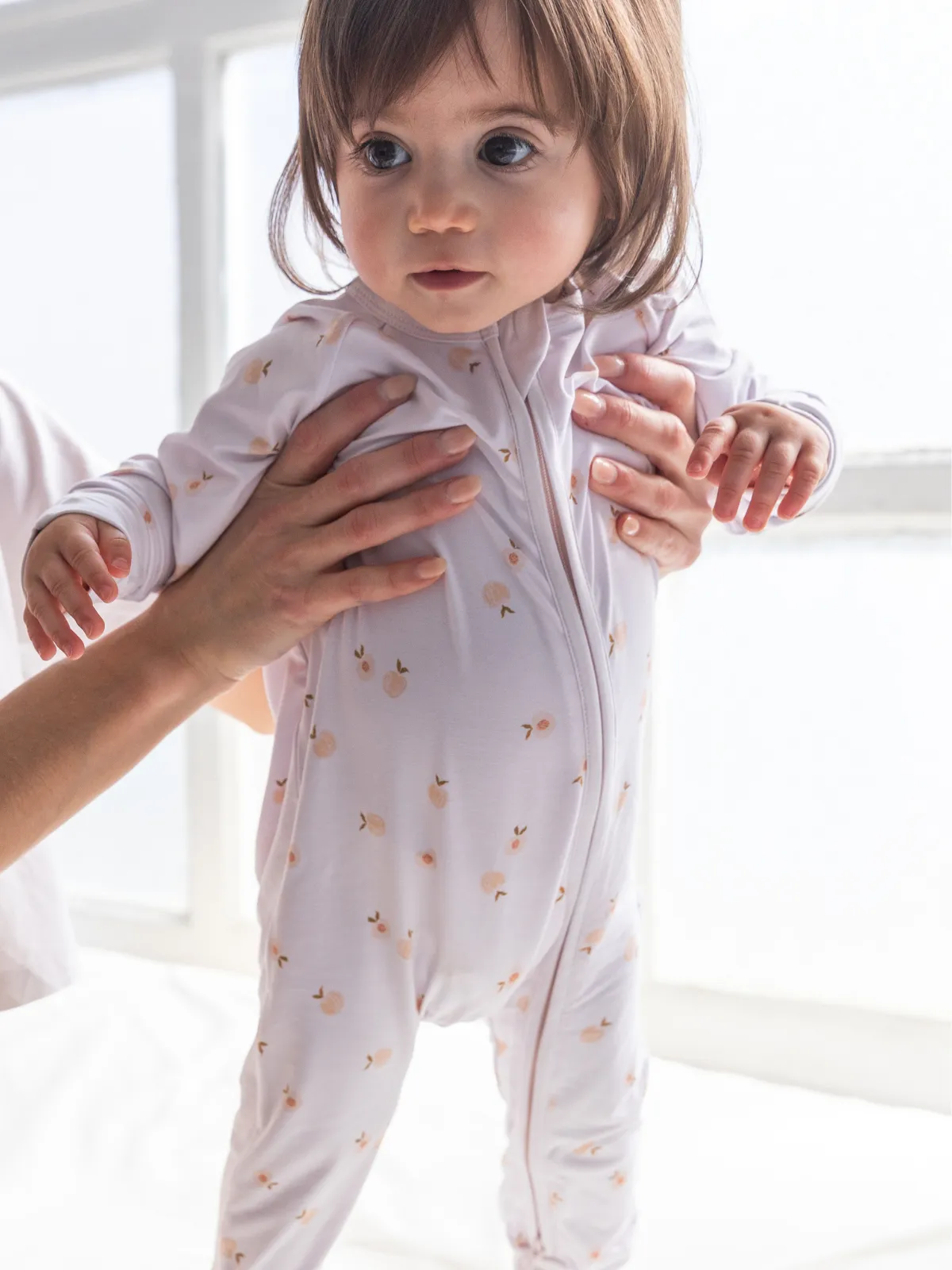 Peaches Bamboo Zippy Romper