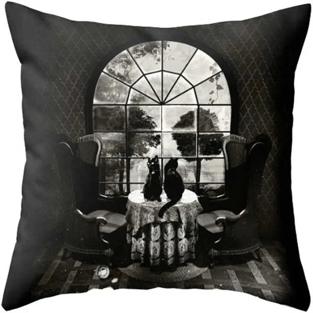 Pillowcase Skull Cushion Cover Cotton