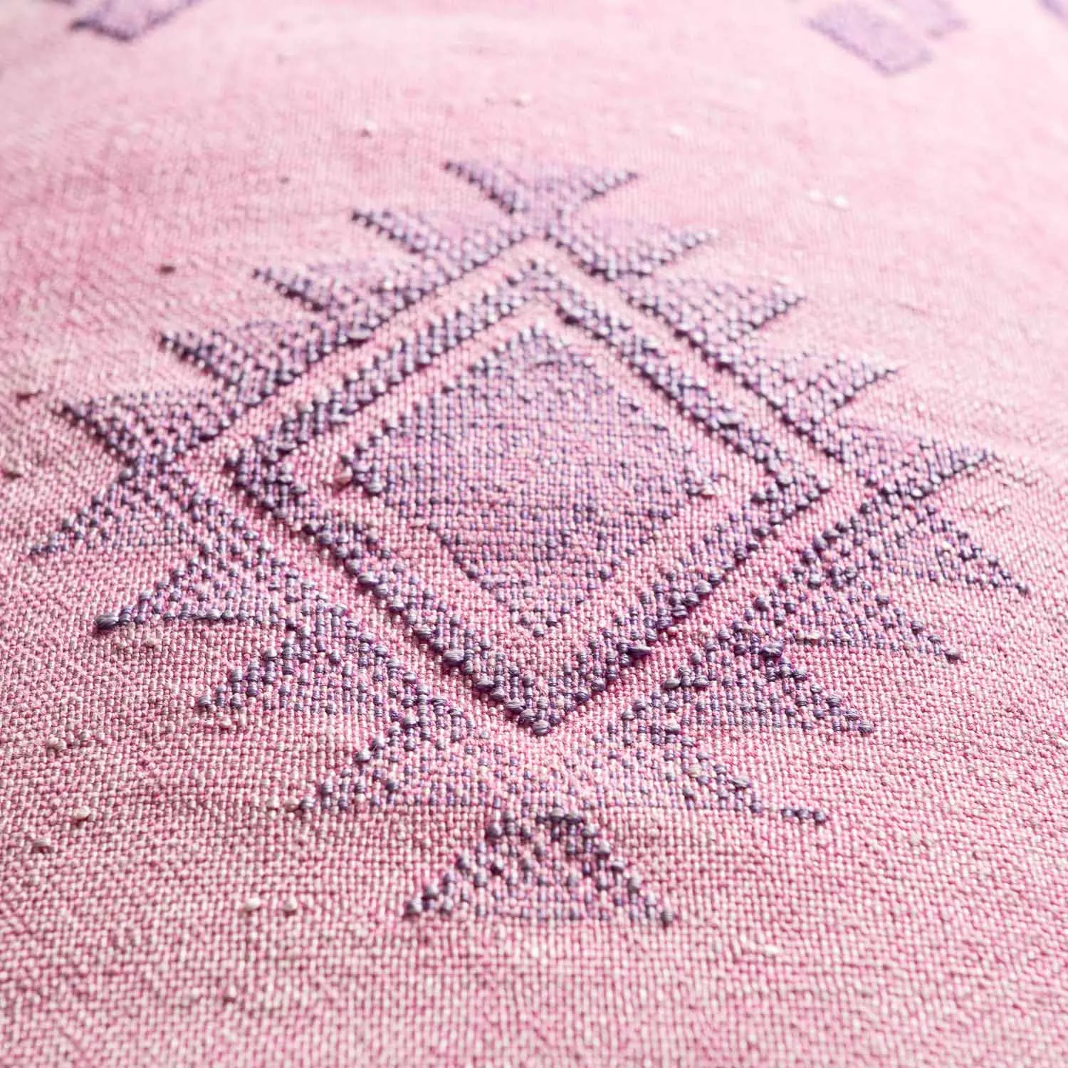 Pink Cactus silk pillow cover