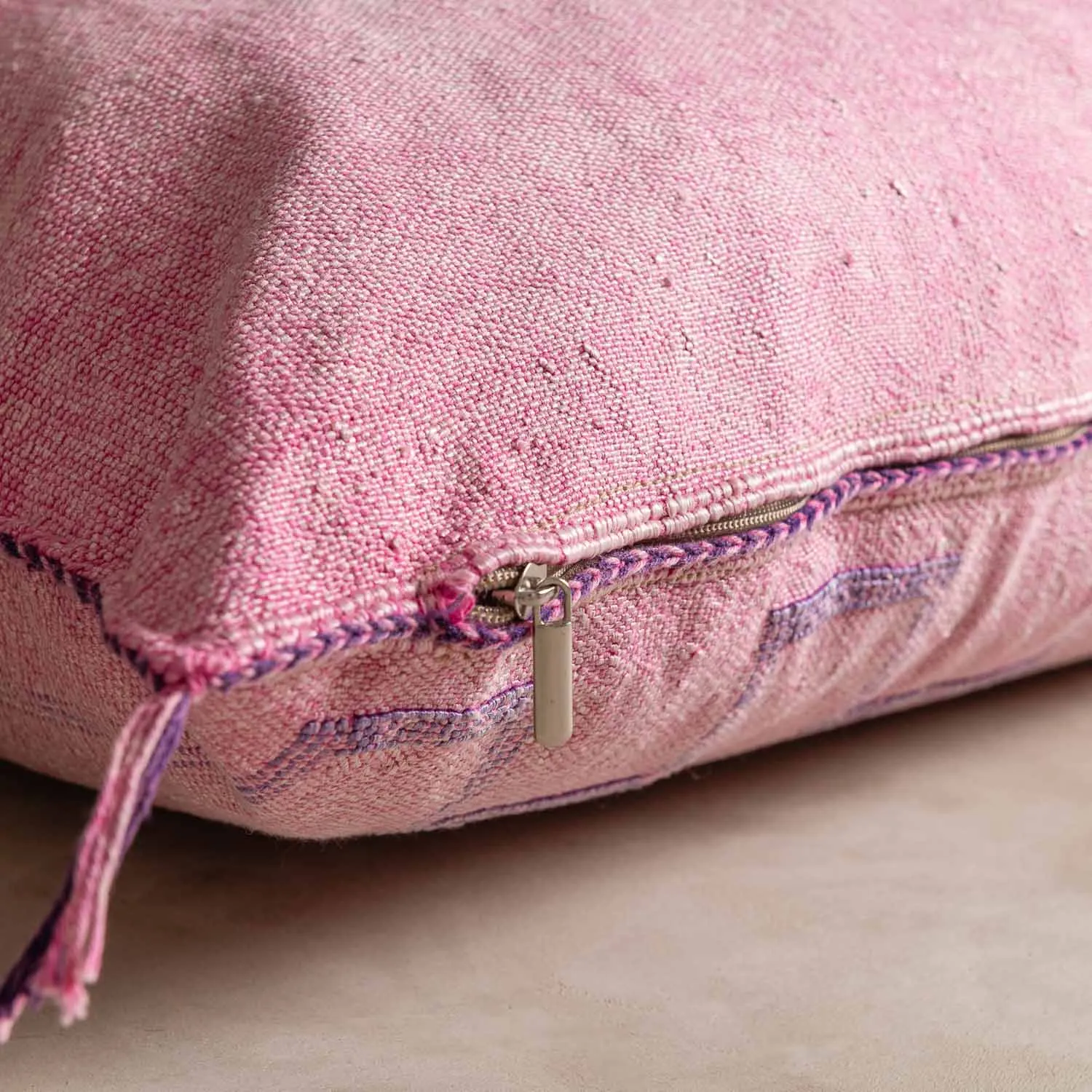 Pink Cactus silk pillow cover