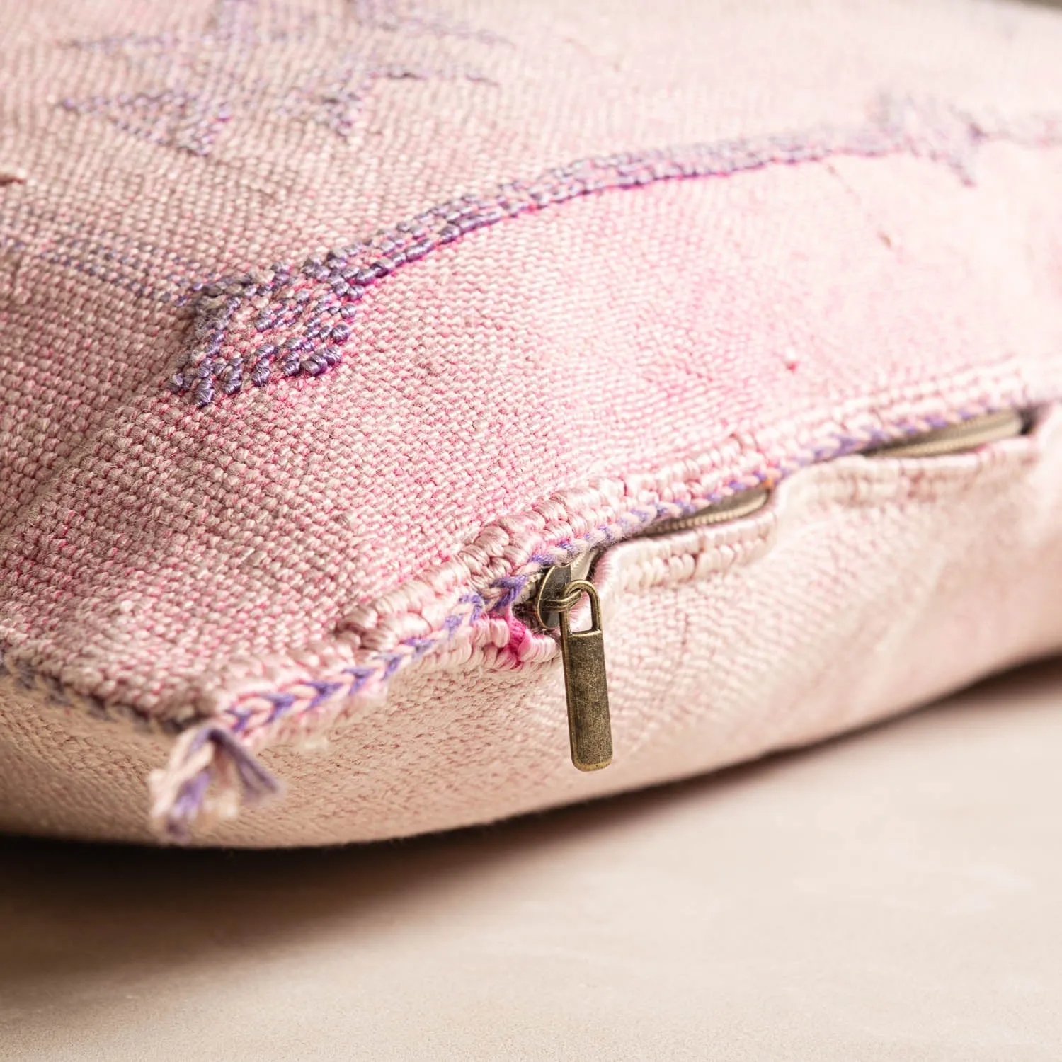 Pink Cactus silk pillow cover