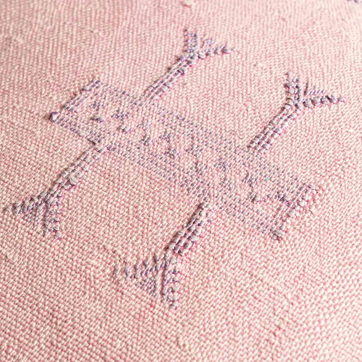 Pink Cactus silk pillow cover