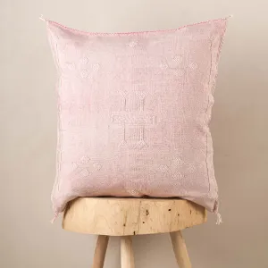 Pink Cactus silk pillow cover