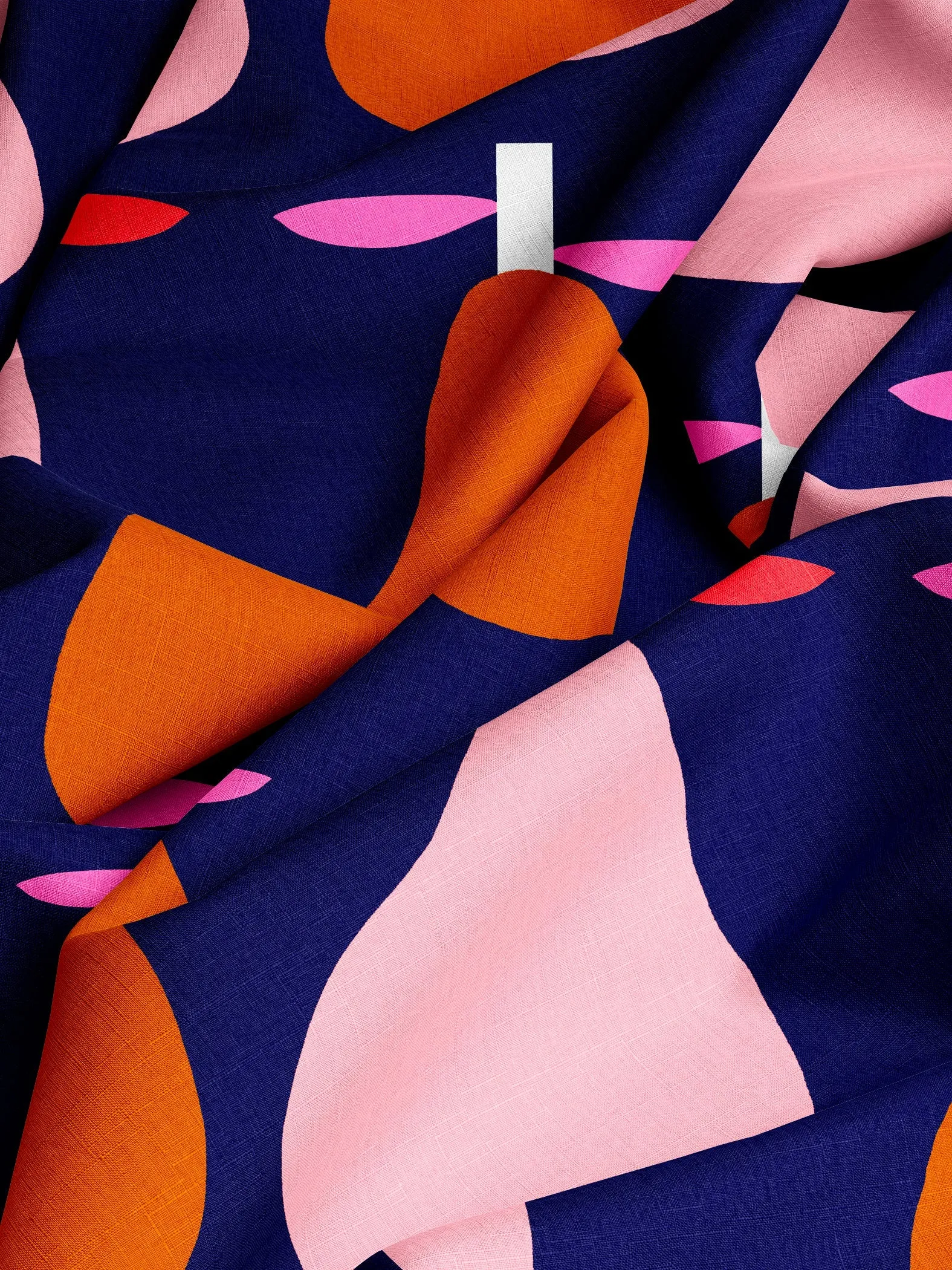 Pink Pear organic cotton linen
