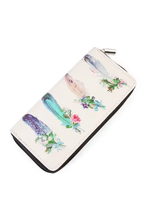 Pluma Print Zipper Wallet