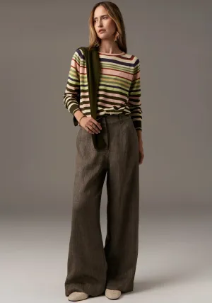 Pol Clothing. - Sela Multi Stripe Knit