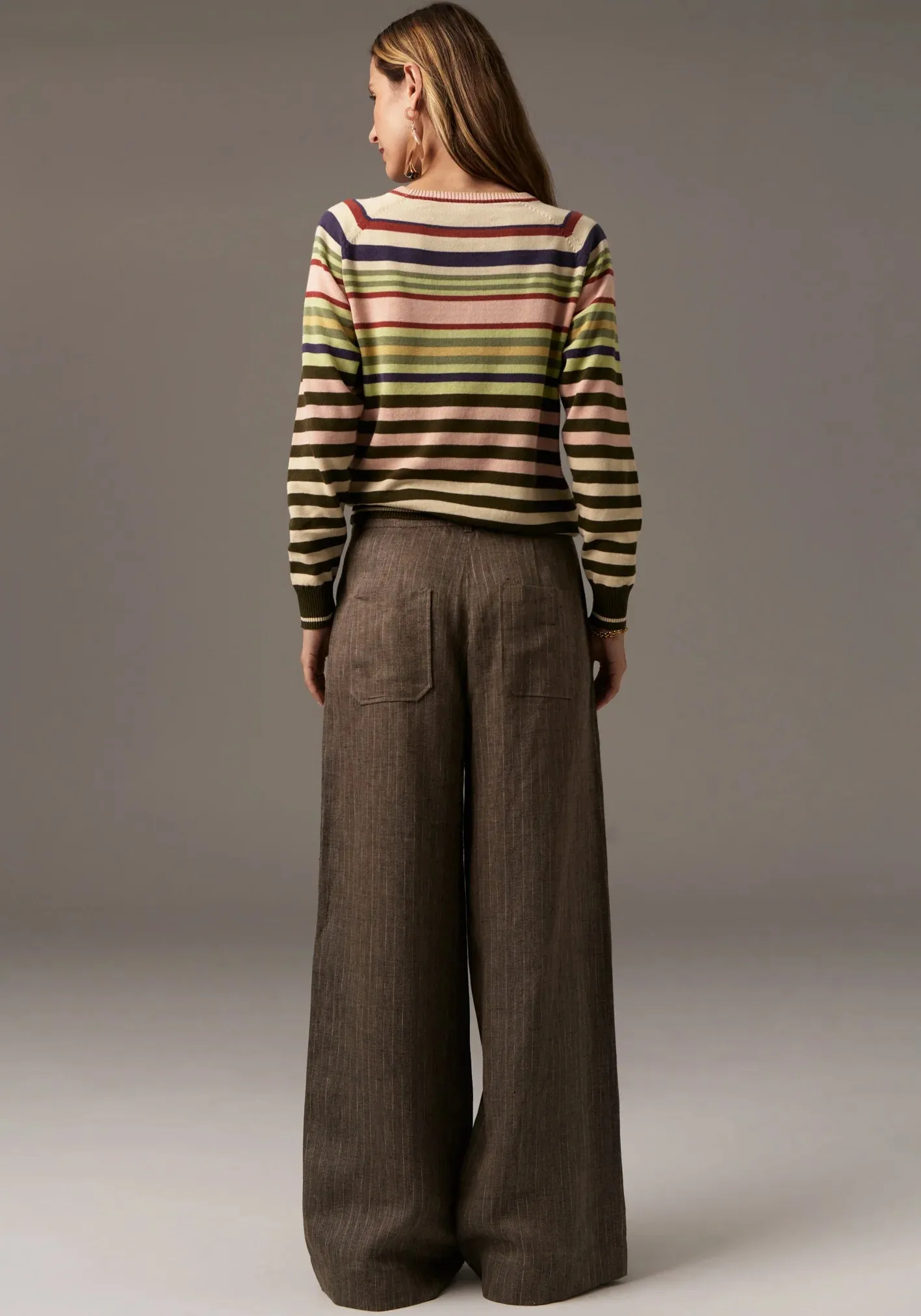 Pol Clothing. - Sela Multi Stripe Knit