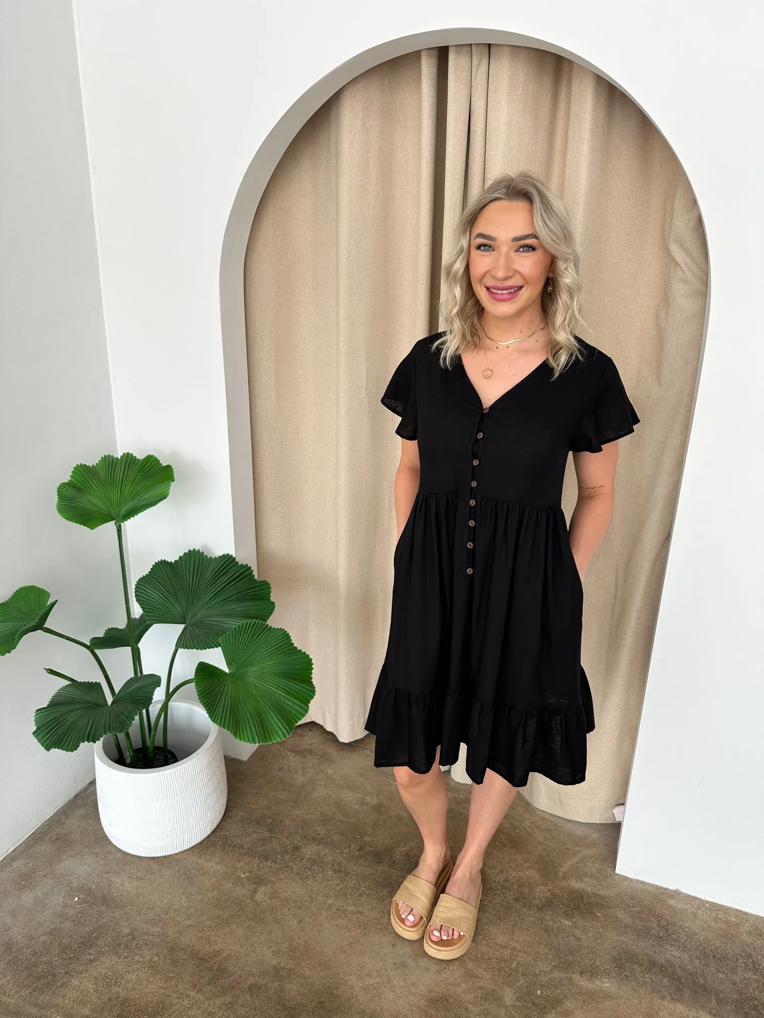 Polly Dress -Black