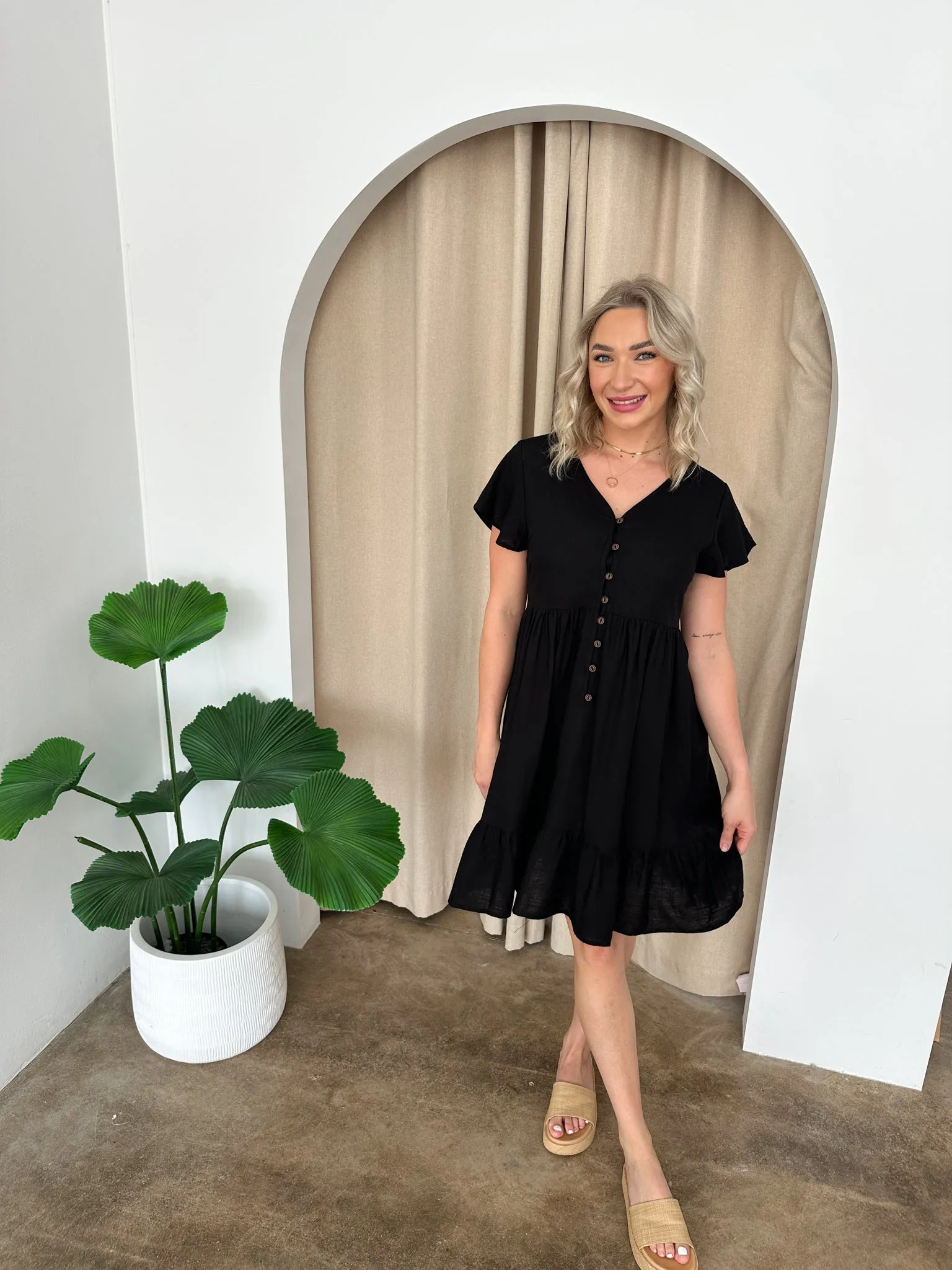 Polly Dress -Black