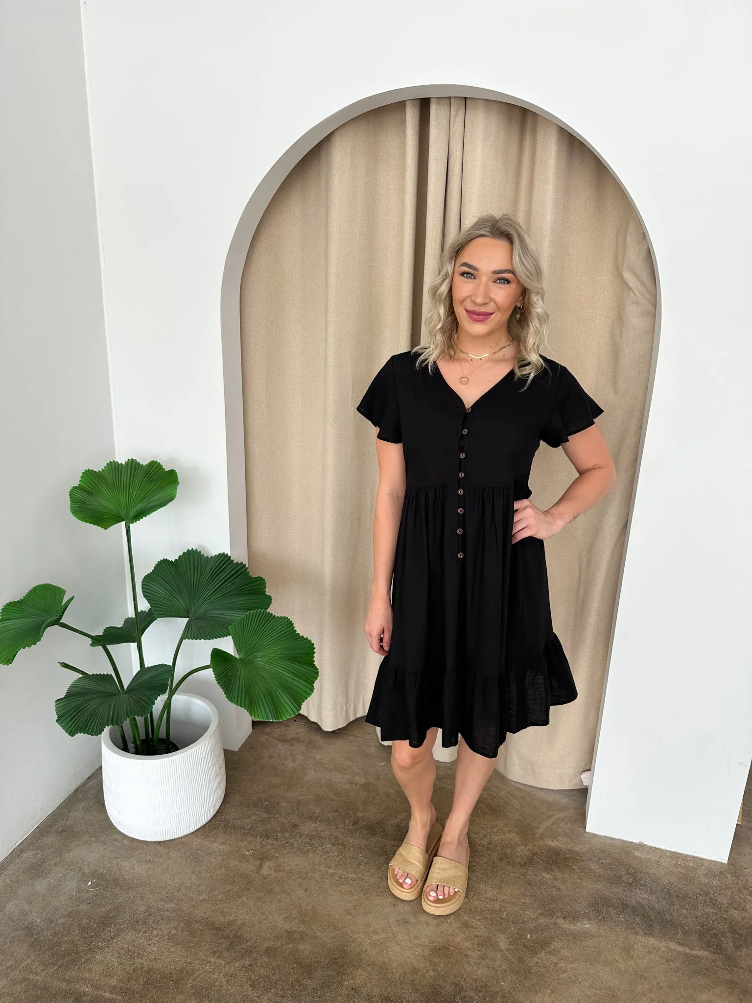 Polly Dress -Black
